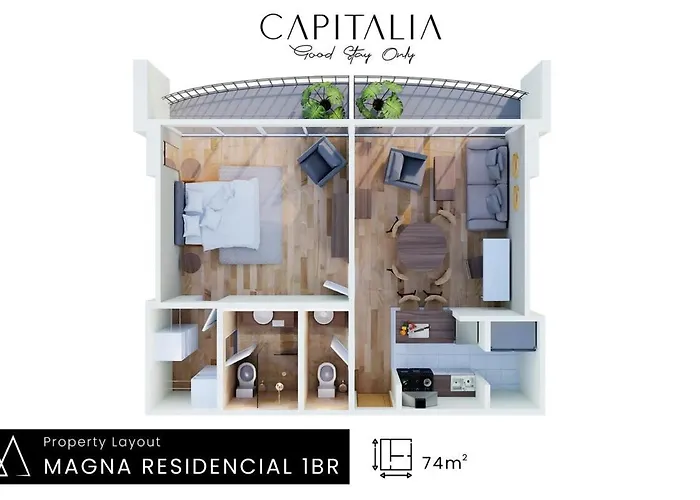 Casa de férias Capitalia Luxe 1br With Features Cidade do México